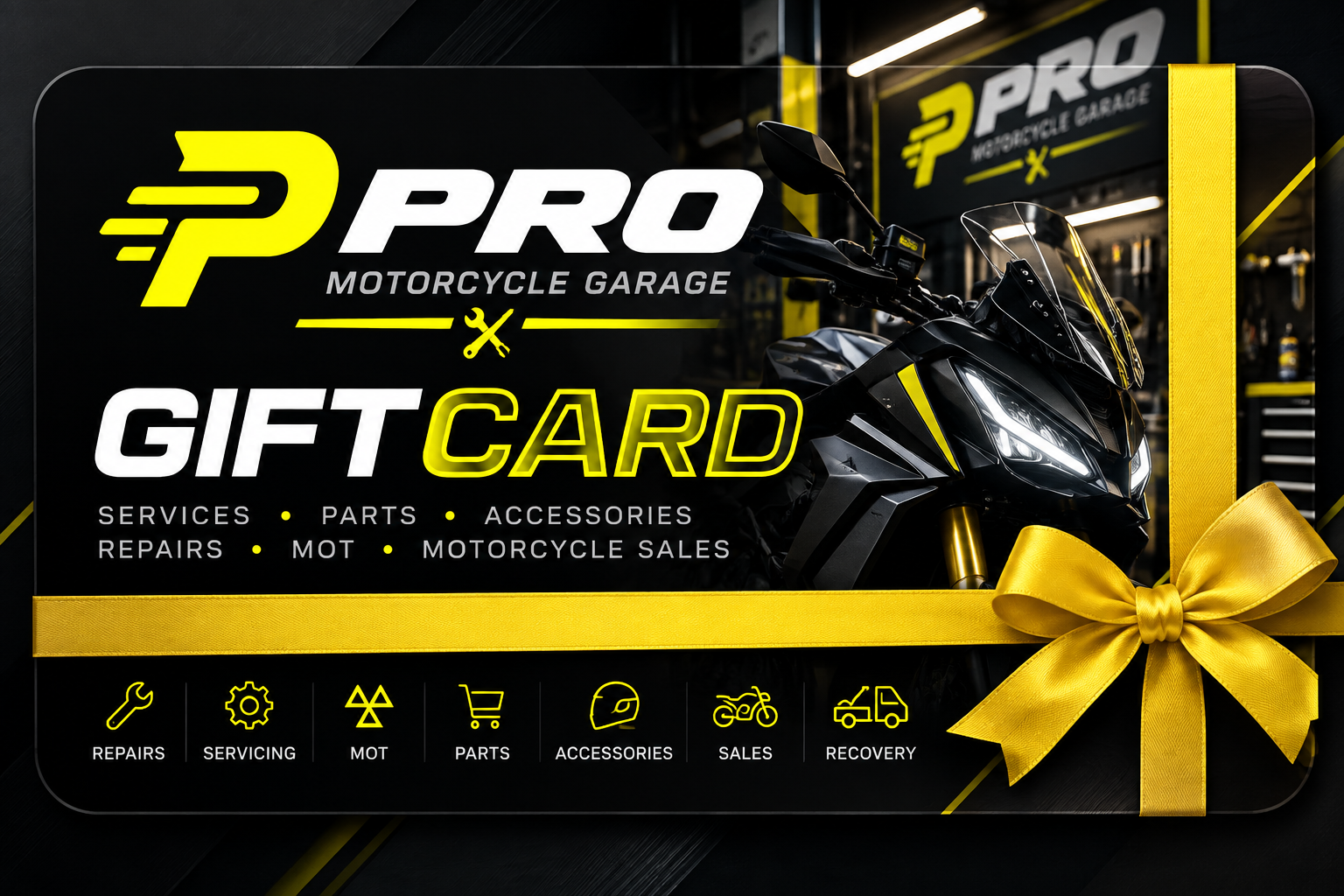 Pro Motorcycle Garage gift card